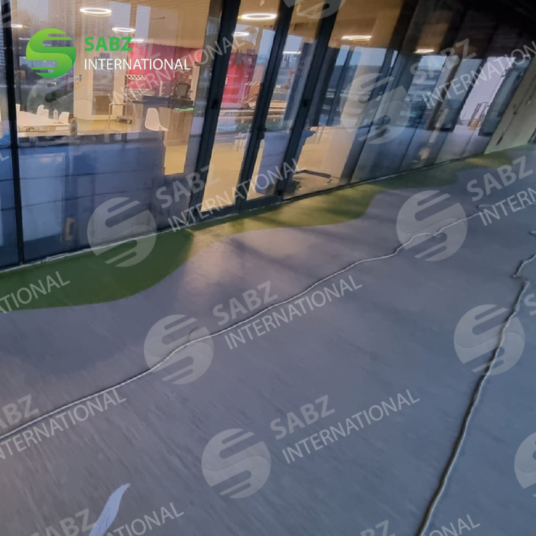 Spacious office area with sleek vinyl flooring, enhancing the professional appearance of the workspace.