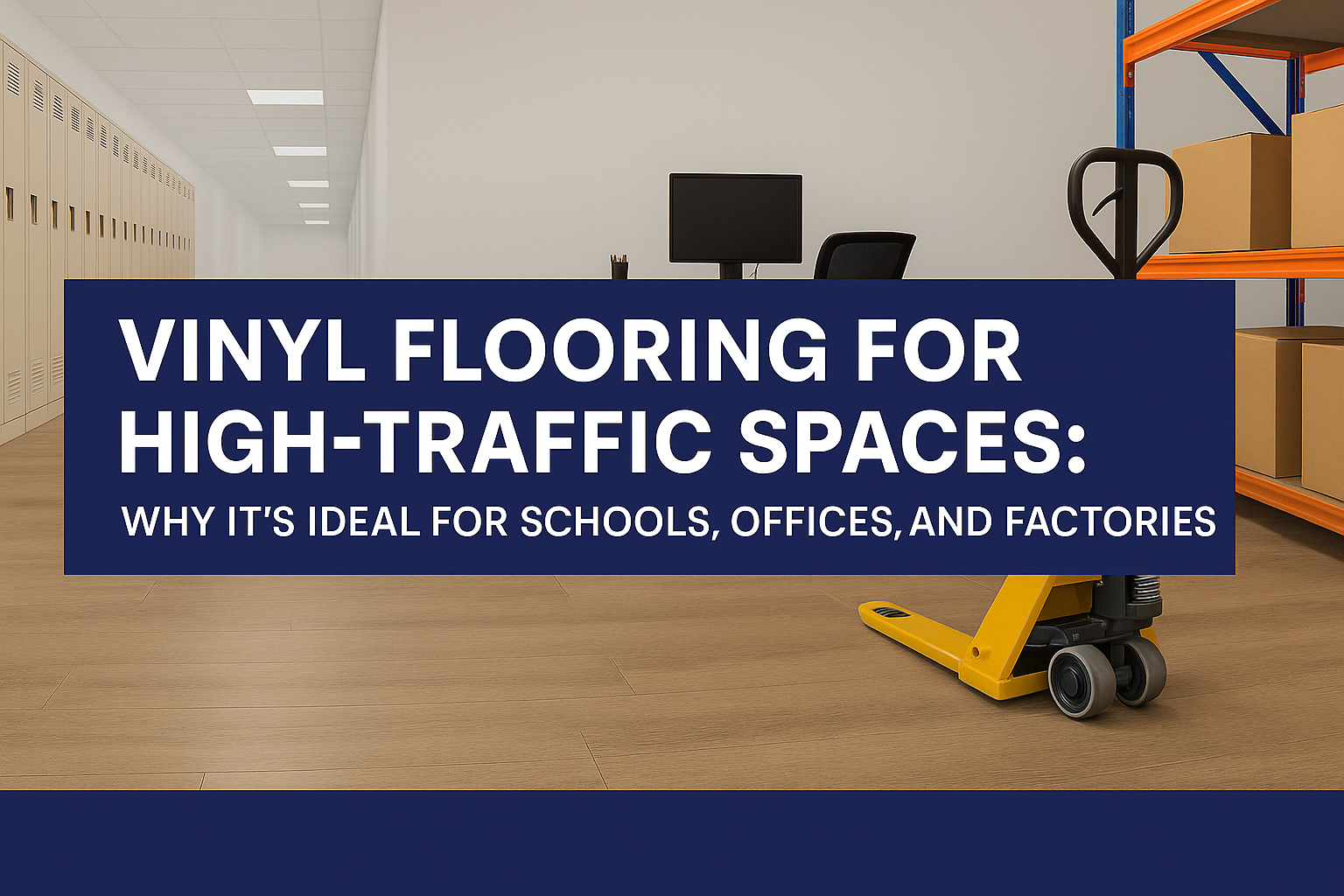 Vinyl Flooring for High-Traffic Spaces: Why It’s Ideal for Schools, Offices, and Factories