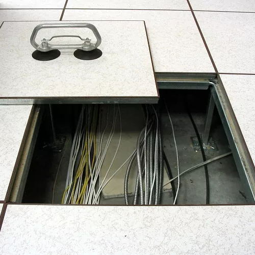 Corporate office using Raised flooring